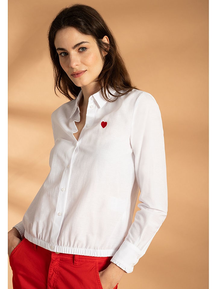 More & More Bluse in Weiß - 57% | Größe 42 | Damen-blusen