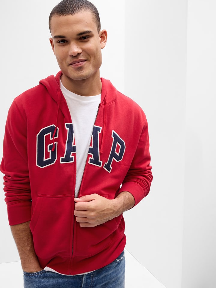 GAP Sweatjacke in Rot - 56% | Größe M | Herren-sweatshirts-jacken