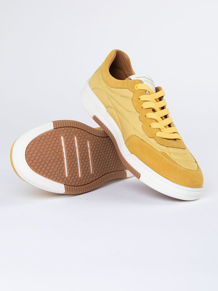 PAUL VESTERBRO Leder-Sneakers in Gelb - 70% | Größe 45 | Herrensneakers