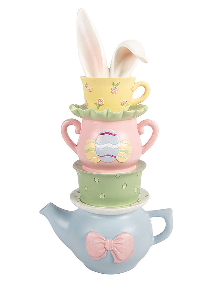 Clayre&Eef Dekofigur ''Teekanne'' in Bunt - (B)16 x (H)29 x (T)11 cm - 25% | Dekofiguren