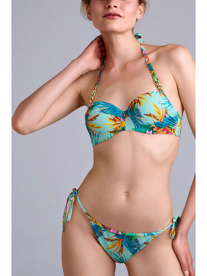 Marlies Dekkers Bikini-Hose in Hellblau/ Bunt - 49% | Größe M | Damen-bademode