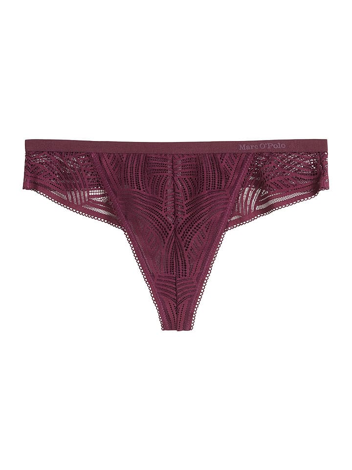 Marc O ́Polo String in Bordeaux - 39% | Größe M | Damen-unterteile