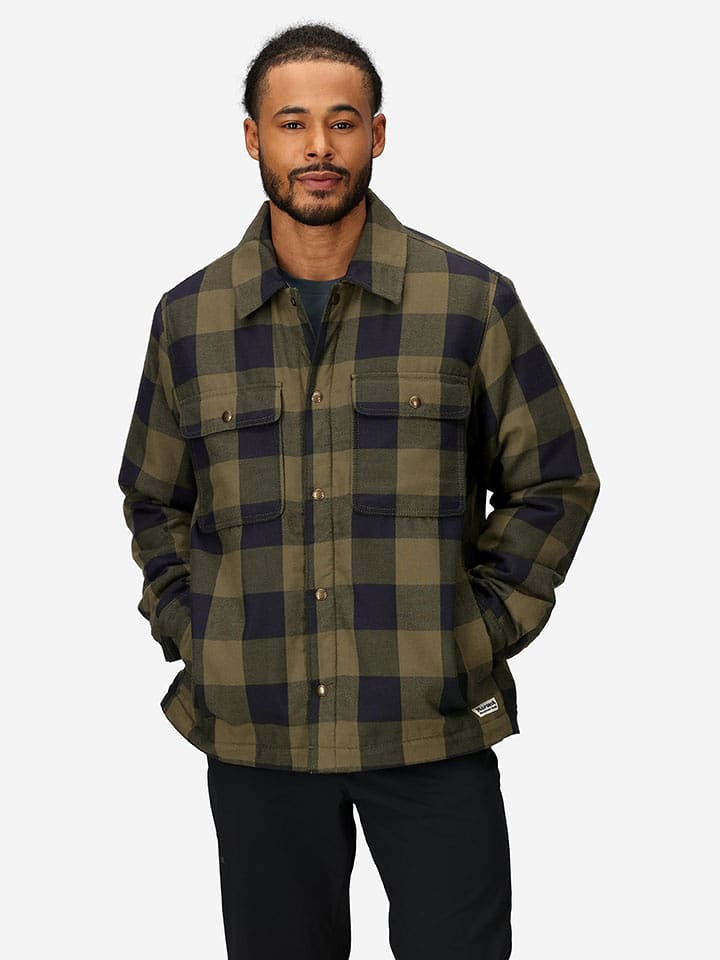 Marmot Flanell-Funktionshemd "Ridgefield" in Khaki - 66% | Größe M | Herren-sportshirts