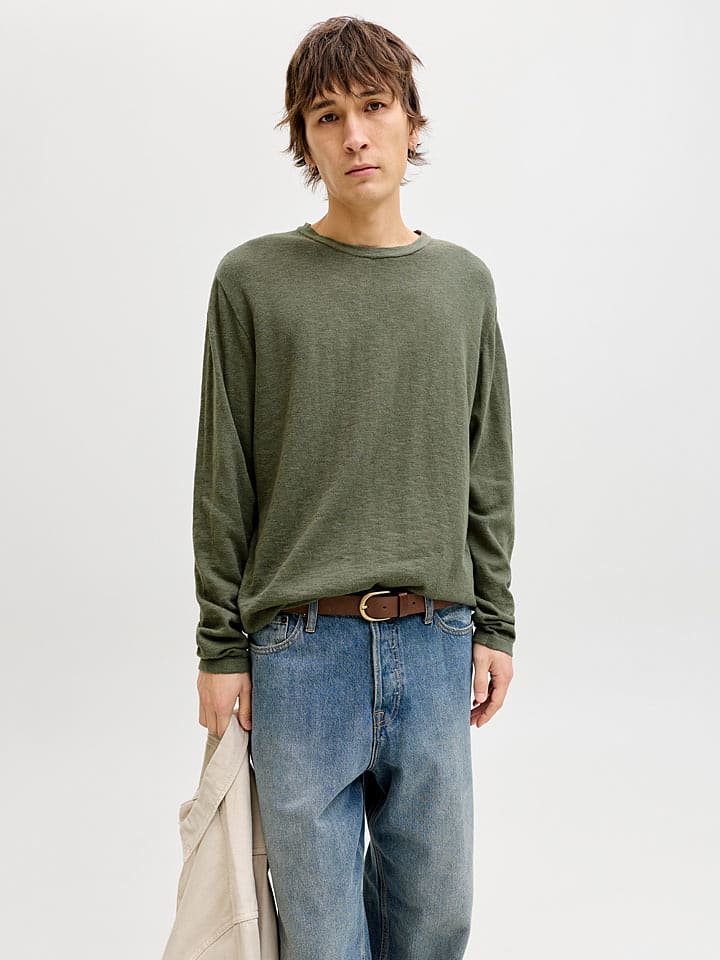 Jack & Jones Pullover "Summer" in Khaki - 45% | Größe M | Herren-plussize
