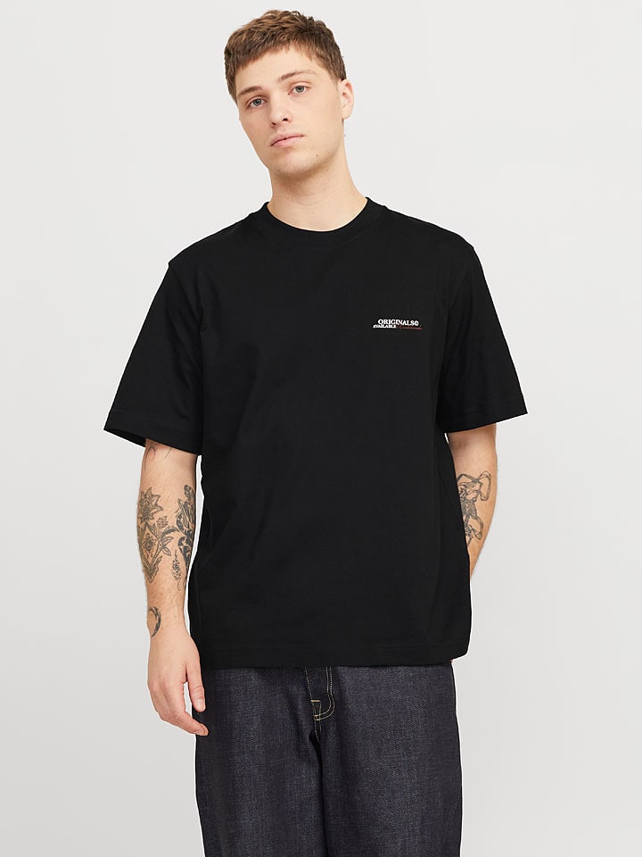 Jack & Jones Shirt "Hisington" in Schwarz - 45% | Größe S | Herren-plussize