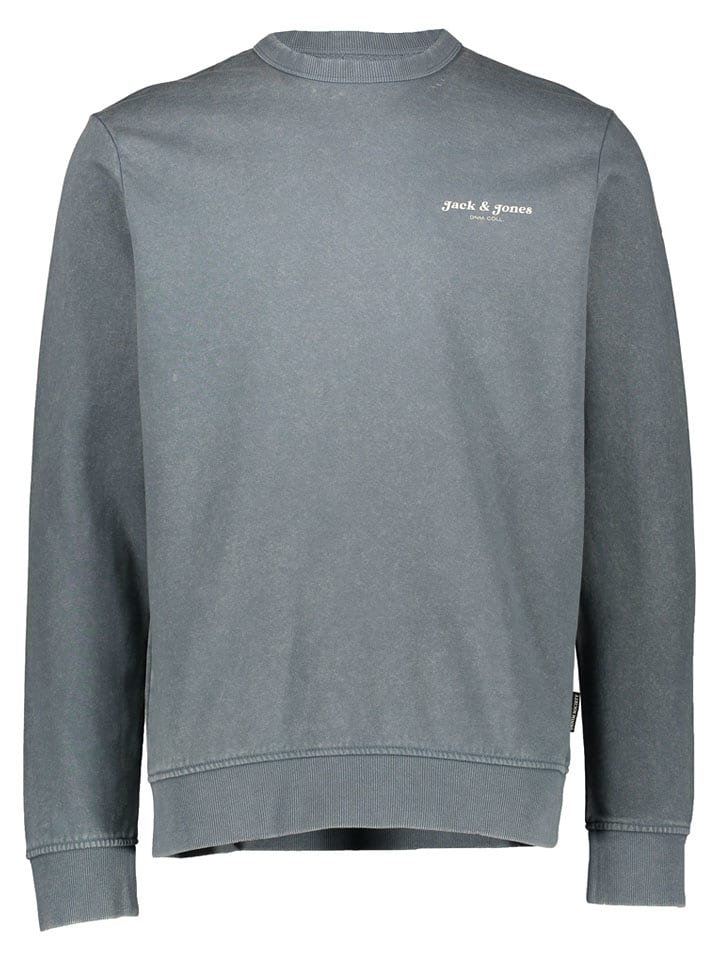 Jack & Jones Sweatshirt "Dover" in Grau - 55% | Größe XL | Herren-plussize