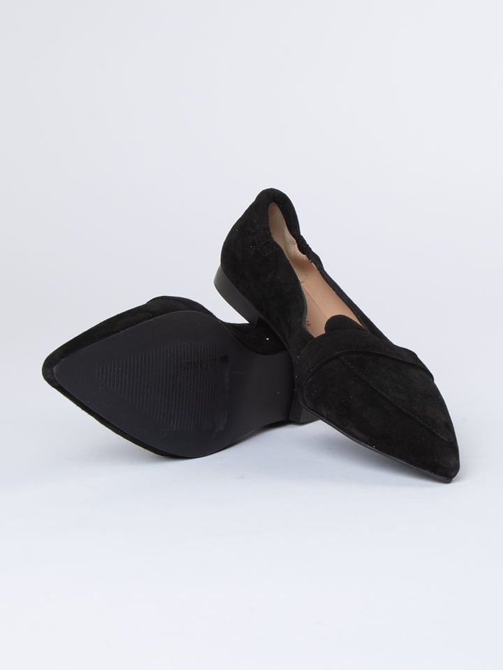 JOLANA & FENENA Leder-Slipper in Schwarz - 60% | Größe 39 | Damen-schuhe-halbschuhe