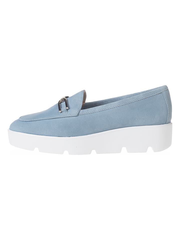Unisa Leder-Mokassins in Hellblau - 68% | Größe 36 | Damen-schuhe-halbschuhe