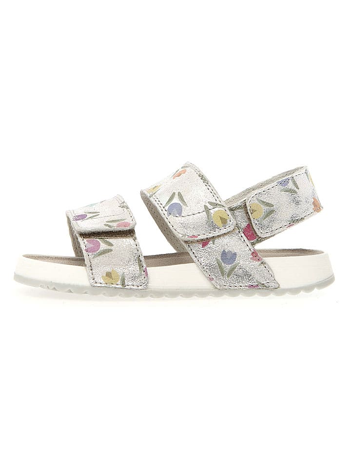 Naturino Leder-Sandalen "Holkas" in Silber - 61% | Größe 34 | Kindersandalen