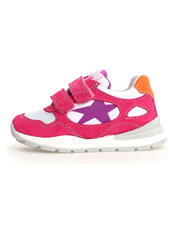 Naturino Leder-Sneakers "Daudi" in Pink - 65% | Größe 27 | Babysneakers