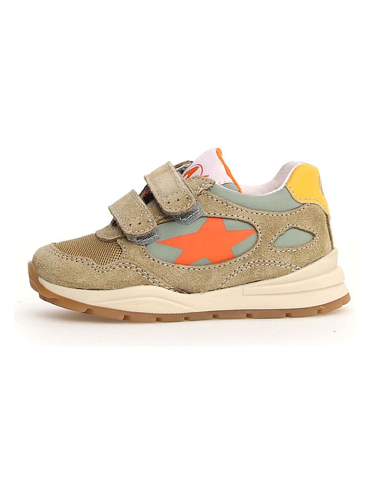 Naturino Leder-Sneakers "Daudi" in Hellbraun - 48% | Größe 24 | Babysneakers