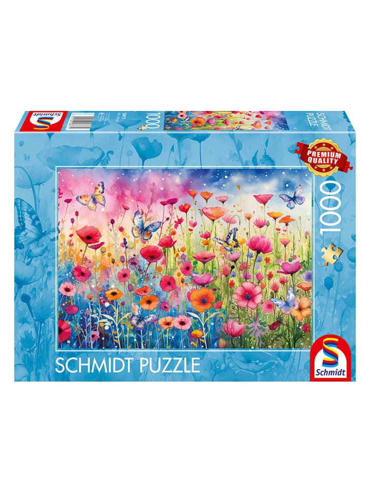 Schmidt Spiele 1.000tlg. Puzzle "Mohnblumenwiese" - ab 12 Jahren - 12% | Gesellschaftsspiele