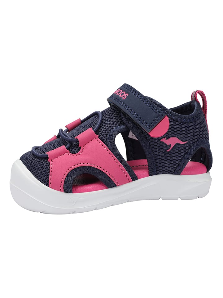 Kangaroos Halbsandalen "K-Toe Amari EV" in Dunkelblau/ Pink - 31% | Größe 29 | Babysandalen
