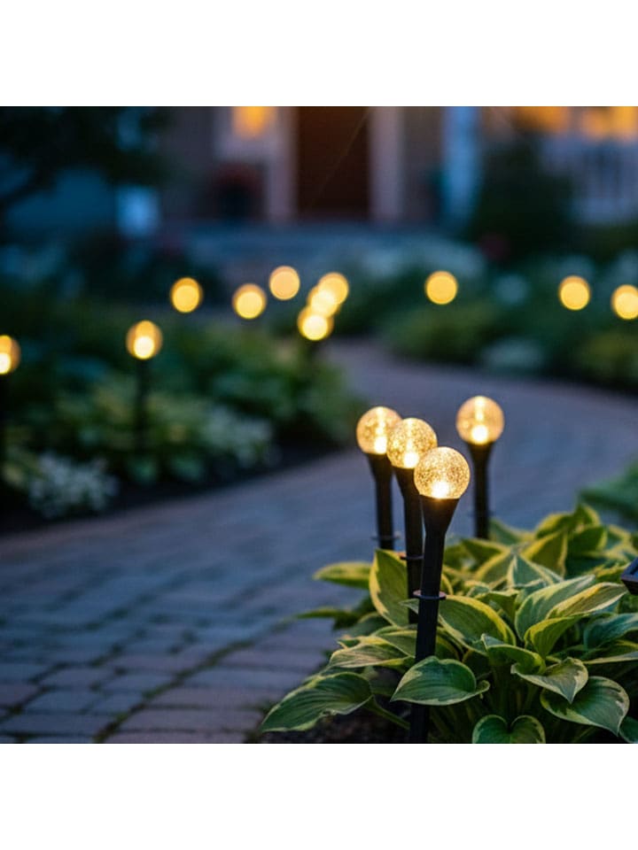 lumisky LED-Solar-Pflanzenbeleuchtung ''Festy'' in Schwarz - (L)10,5 x (B)600 cm - 52% | Aussenbeleuchtung
