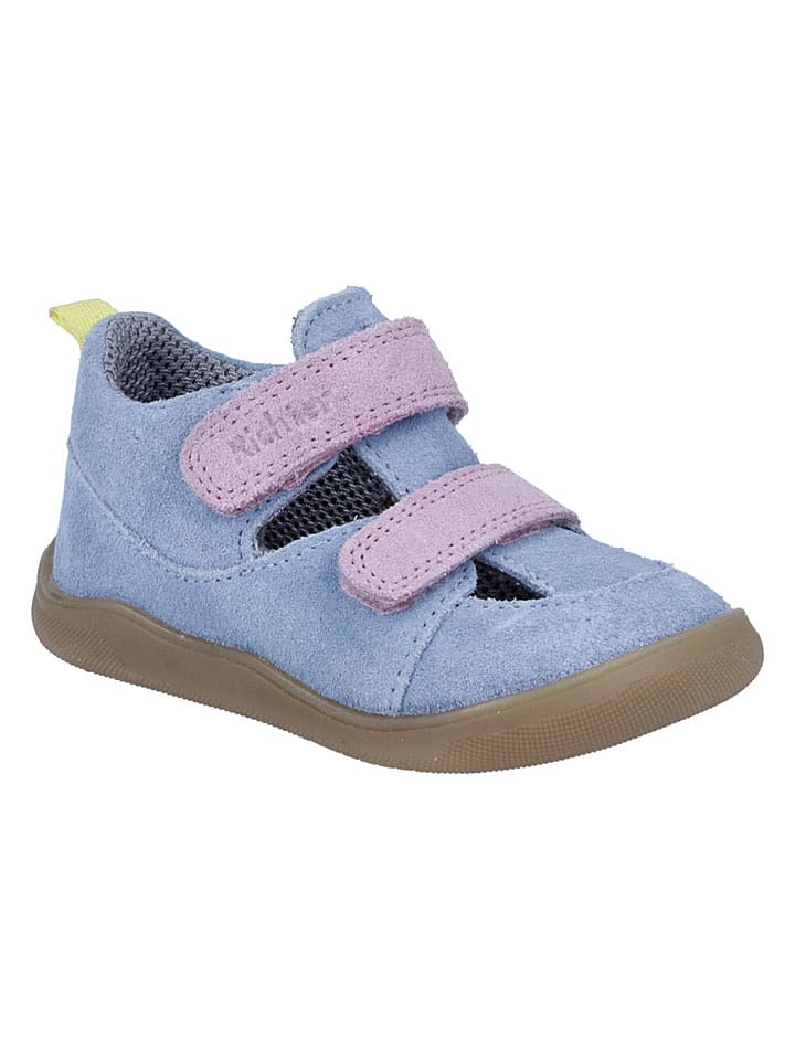 Richter Shoes Leder-Barfußschuhe "Samy" in Hellblau - 53% | Größe 19 | Babysandalen