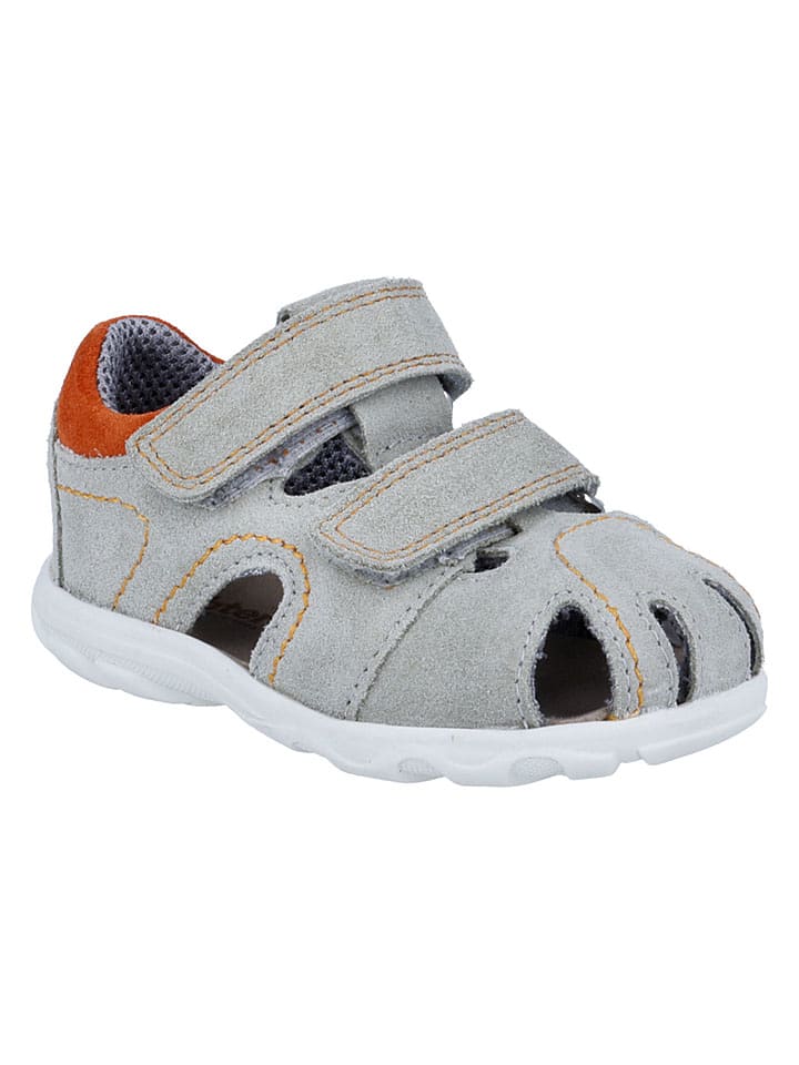 Richter Shoes Leder-Halbsandalen "Juno" in Grau - 63% | Größe 29 | Babysandalen