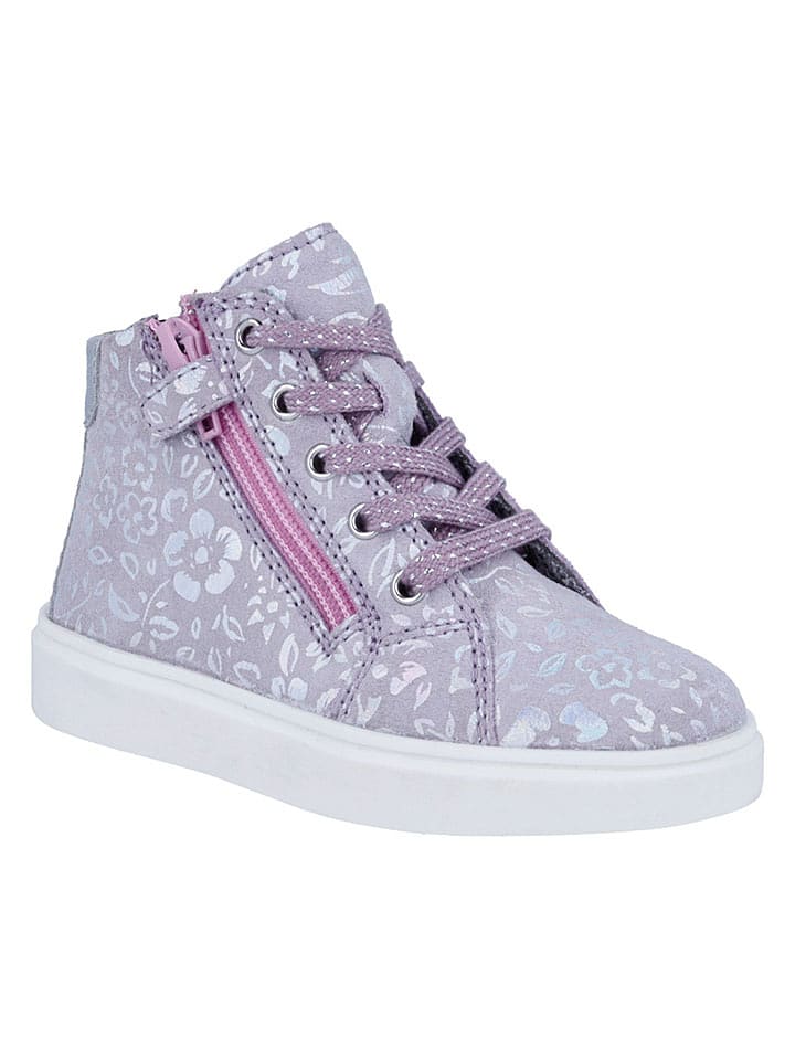 Richter Shoes Leder-Sneakers "Flora" in Lila - 51% | Größe 27 | Kindersneakers