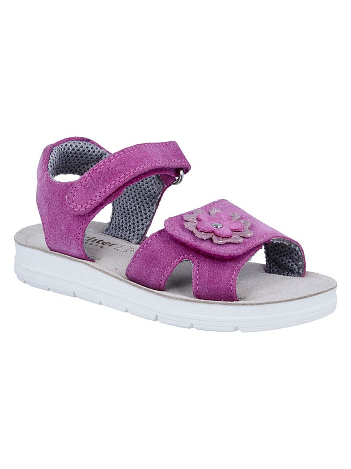 Richter Shoes Skórzane sandały "Sofia" w kolorze fioletowym rozmiar: 28