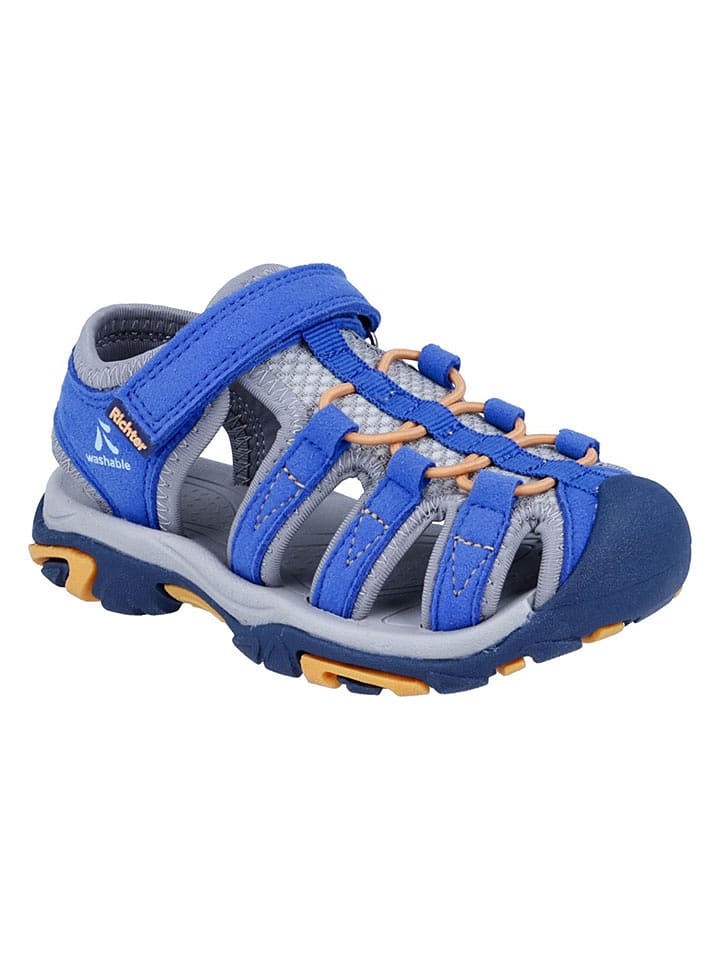 Richter Shoes Halbsandalen "Boulder" in Blau - 60% | Größe 38 | Kindersandalen