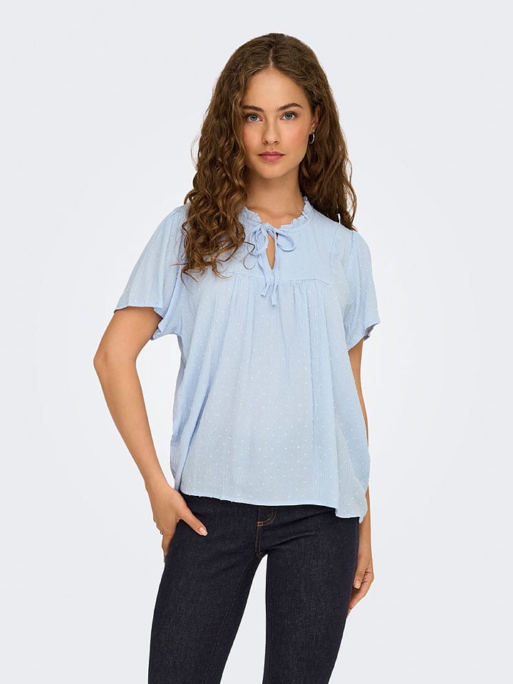 JDY Bluse "Lima" in Hellblau - 36% | Größe 42 | Damen-blusen