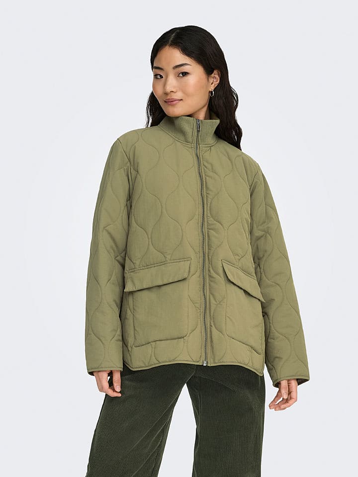 JDY Steppjacke "Raya" in Grün - 55% | Größe XS | Damenjacken