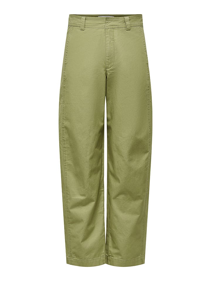 JDY Hose "Selma" in Grün - 65% | Größe XS/L32 | Damenhosen