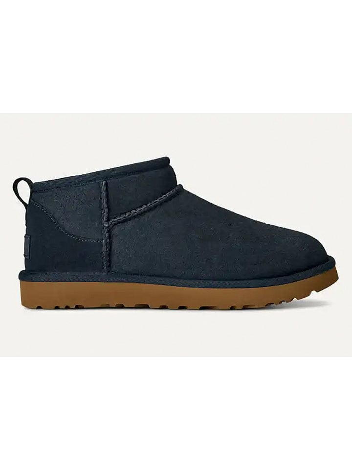 UGG Leder-Ankle-Boots "Classic Ultra Mini" in Dunkelblau - 30% | Größe 36 | Stiefeletten