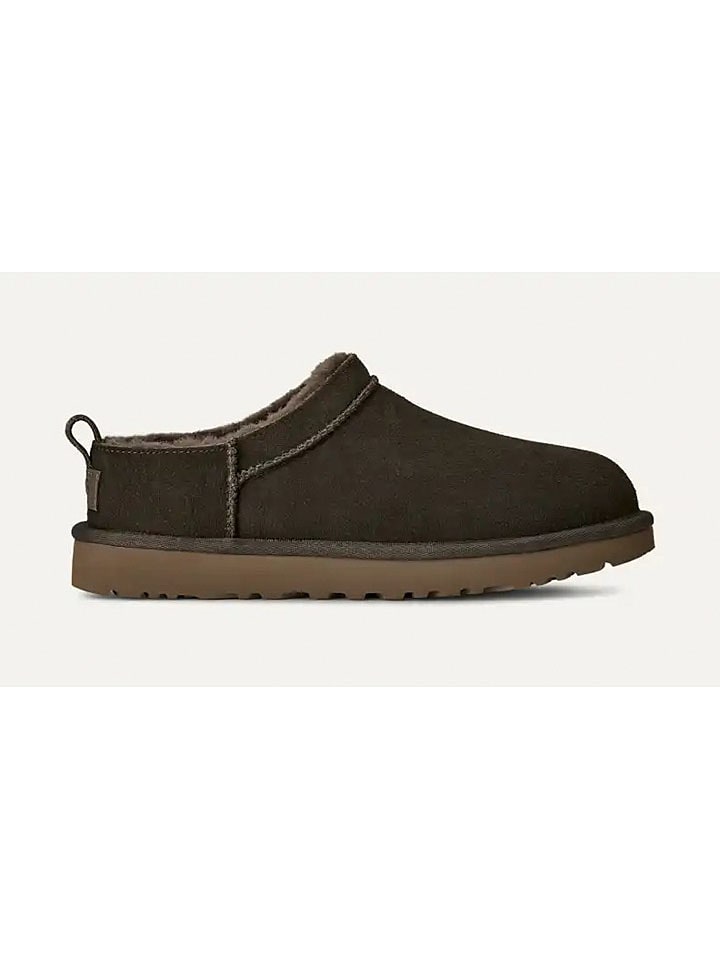 UGG Leder-Hausschuhe "Classic Micro" in Braun - 34% | Größe 40 | Damen-pantoletten