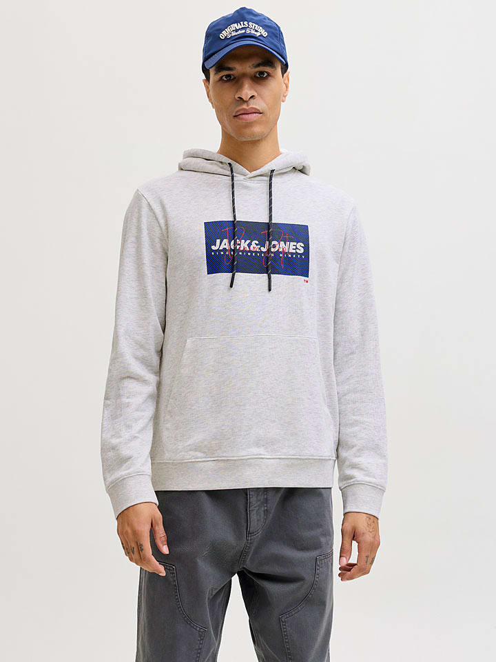Jack & Jones Hoodie "Cole" in Grau - 45% | Größe M | Herren-sweatshirts-jacken