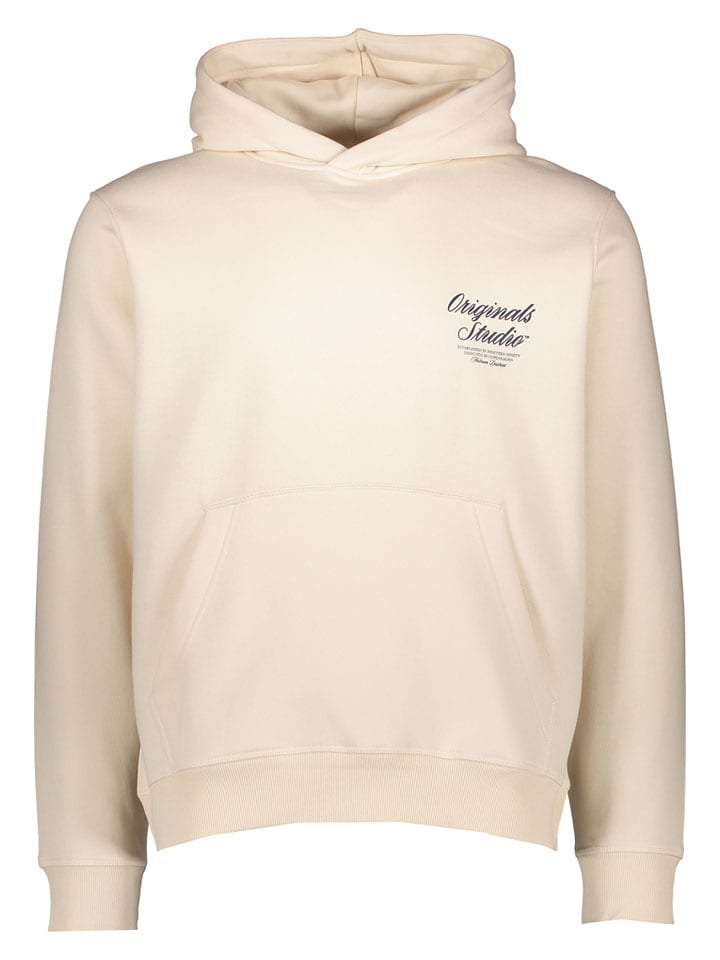 Jack & Jones Hoodie "Norrebro" in Beige - 54% | Größe M | Herren-sweatshirts-jacken