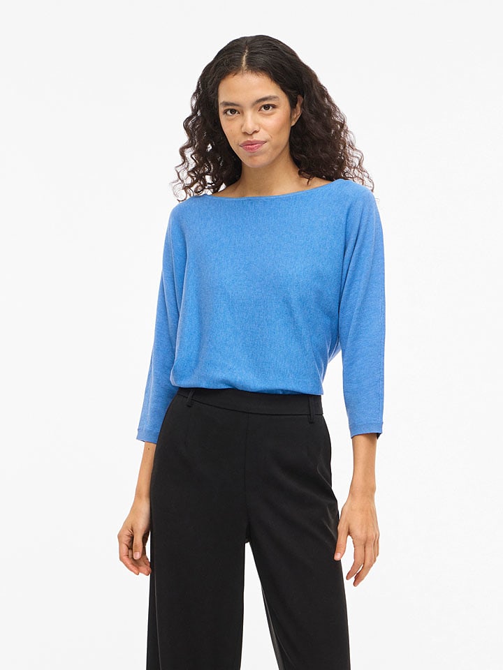 Vila Longsleeve "Vimalu" in Hellblau - 30% | Größe S | Damen-tops