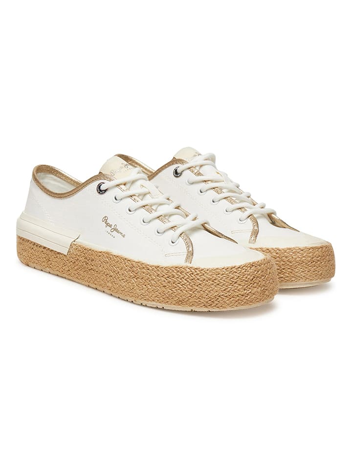 Pepe Jeans FOOTWEAR Sneakers "Samoi" in Weiß - 61% | Größe 40 | Damen-sneakers