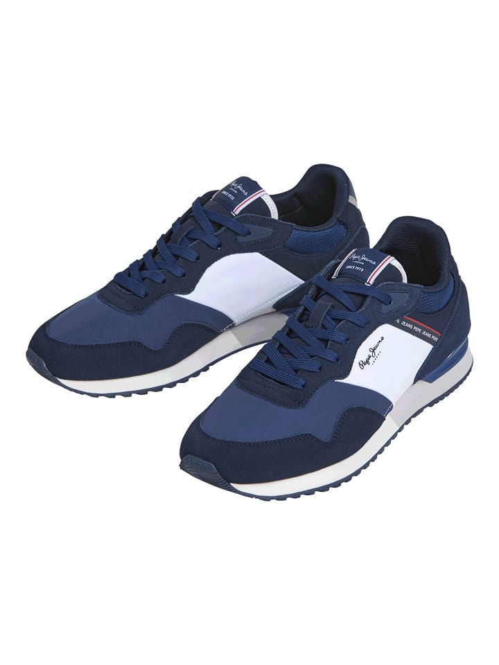 Pepe Jeans FOOTWEAR Sneakers "London" in Dunkelblau/ Blau - 61% | Größe 42 | Herrensneakers