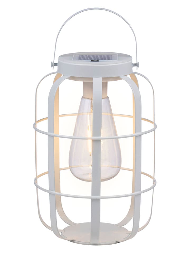 Arti Casa LED-Solarlaterne in Weiß - (H)22 x Ø 14,5 cm - 17% | Aussenbeleuchtung