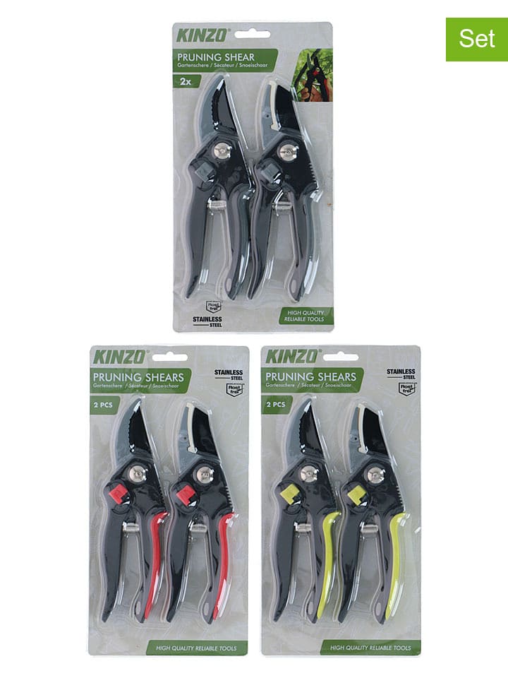 KINZO 2er-Set: Schnittscheren - (L)20 cm (Überraschungsprodukt) - 16% | Gartendekoration