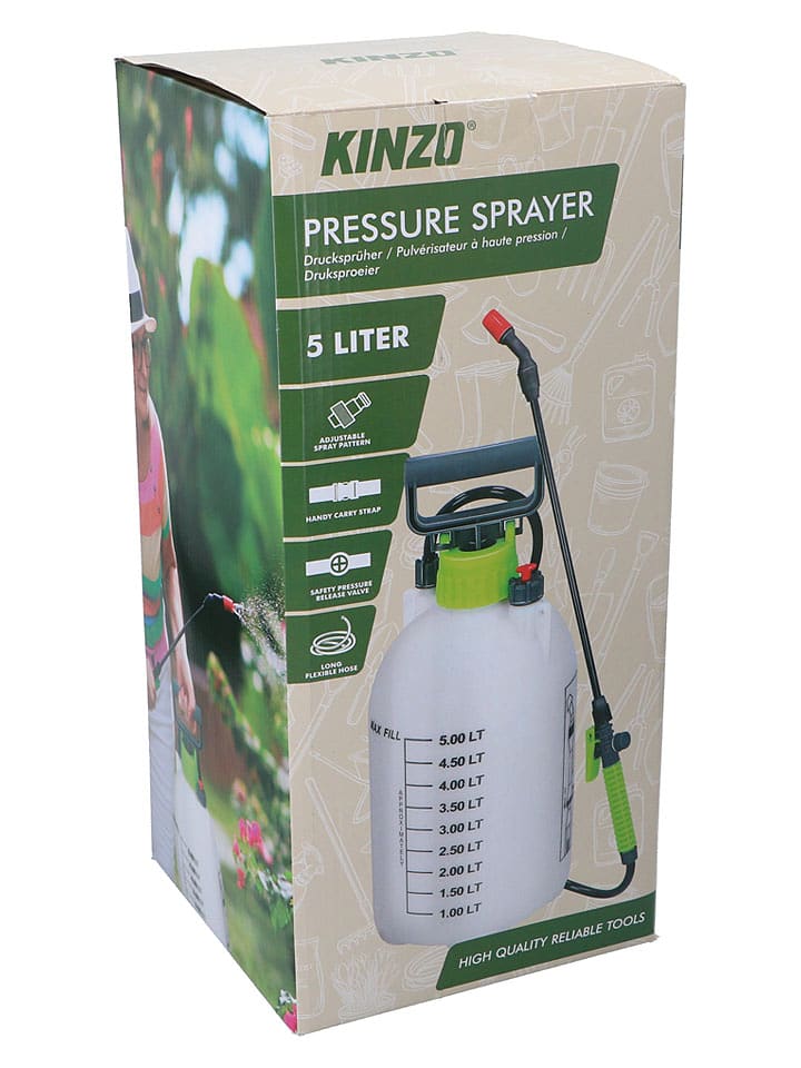 KINZO Drucksprüher in Grün - 5 l - 16% | Gartendekoration