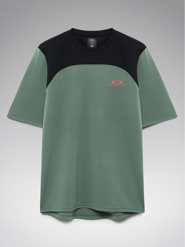 Oakley Fahrradshirt "Free Ride" in Grün - 44% | Größe S | Herren-sportshirts