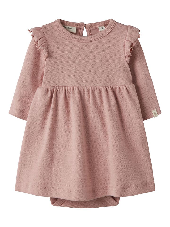 Lil Atelier Bodykleid "Dimia" in Rosa - 30% | Größe 80 | Baby-kleider-roecke