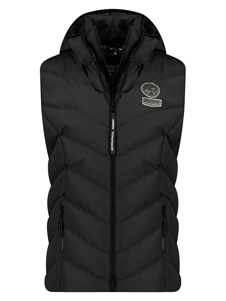 Geographical Norway Steppweste "Valor" in Schwarz - 70% | Größe XL | Damenjacken