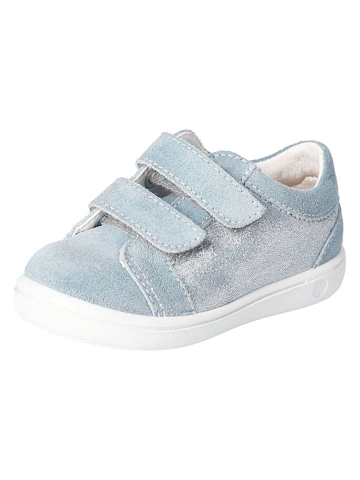 PEPINO Leder-Sneakers "Nadja" in Hellblau - 48% | Größe 23 | Babysneakers