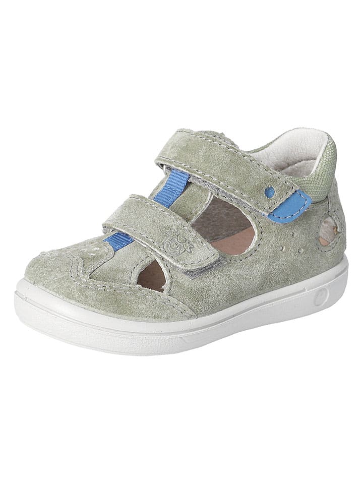 PEPINO Leder-Halbsandalen "Ed" in Khaki - 45% | Größe 22 | Babysandalen