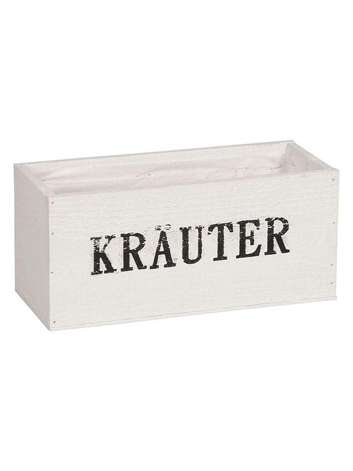 POSIWIO Pflanzkasten ''Kräuter'' in Weiß - (B)29 x (H)13 x (T)12 cm - 15% | Gartenwerkzeuge