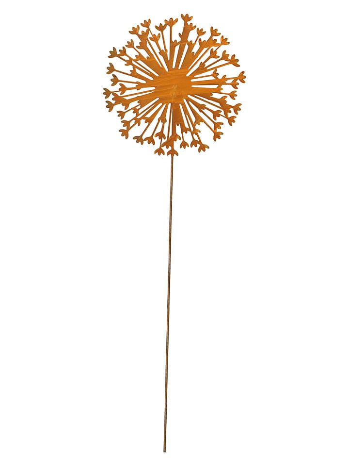POSIWIO Gartenstecker ''Blüte'' in Rostrot - Ø 30 cm - 15% | Gartendeko