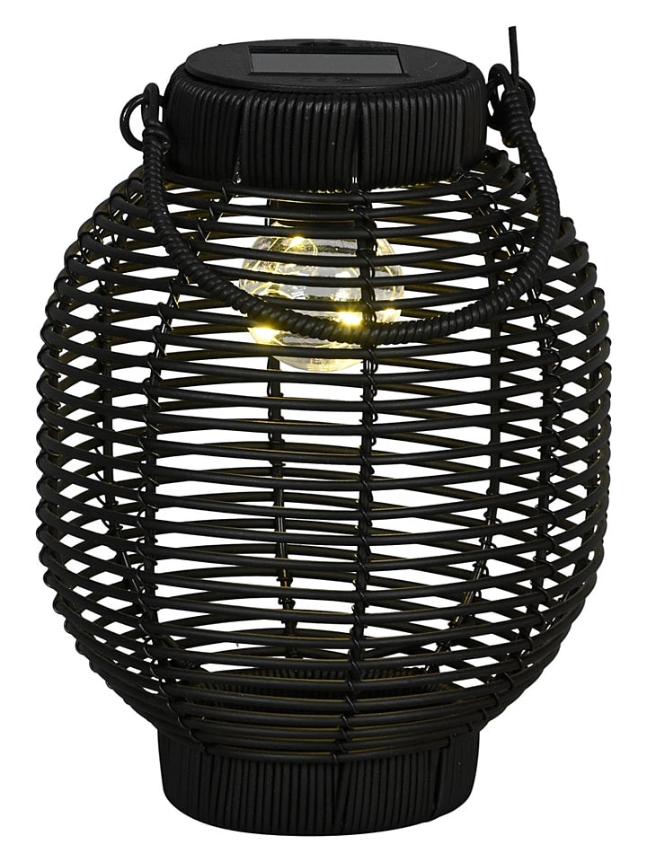 POSIWIO LED-Solar-Laterne in Schwarz - (H)24 x Ø 17,5 cm - 15% | Aussenbeleuchtung