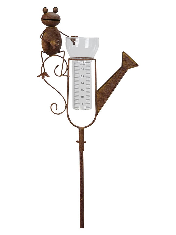 POSIWIO Gartenstecker ''Frosch'' in Rostrot - (B)24,5 x (H)144 x (T)8 cm - 14% | Gartendeko