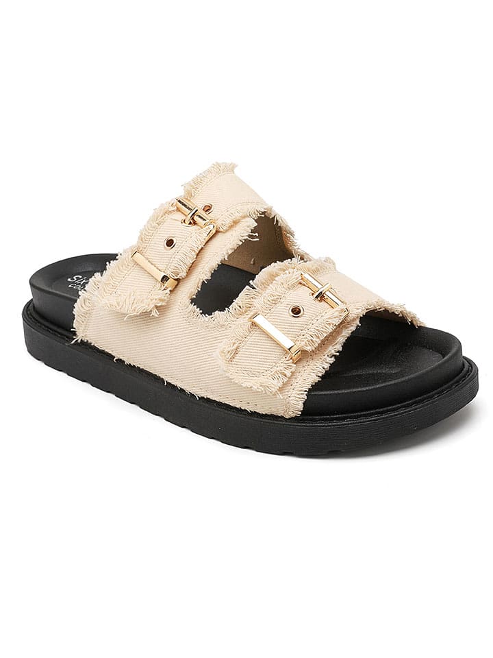 Sixth Sens Pantoletten in Beige - 60% | Größe 39 | Damen-pantoletten