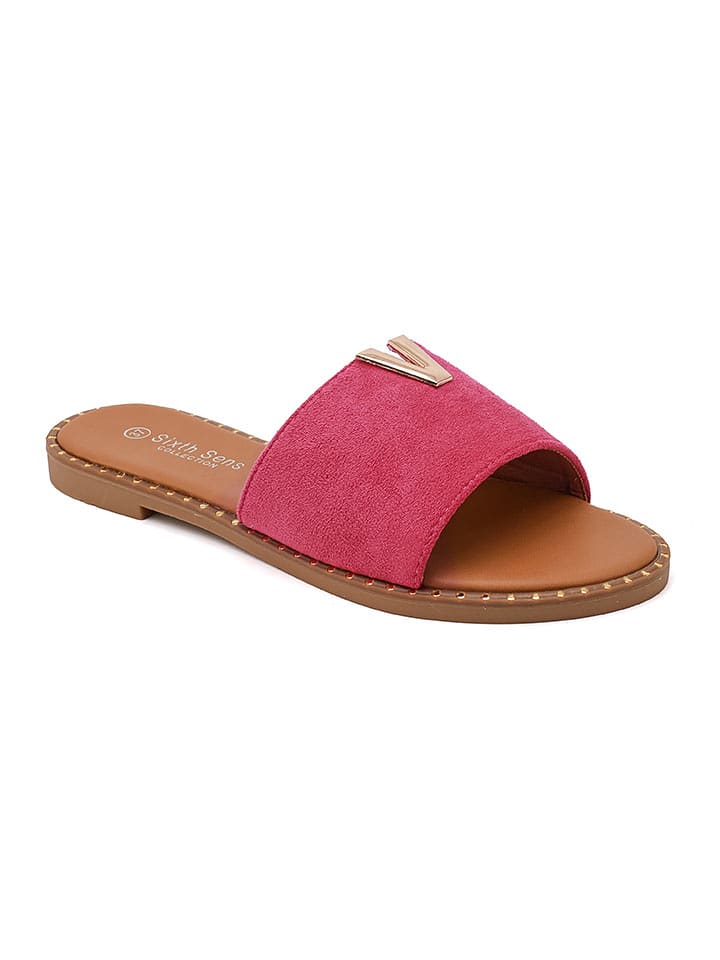 Sixth Sens Pantoletten in Pink - 55% | Größe 39 | Damen-pantoletten
