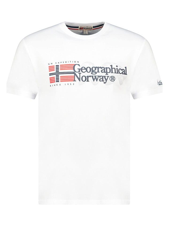Geographical Norway Shirt "Jaramont" in Weiß - 61% | Größe XXL | Herren-plussize