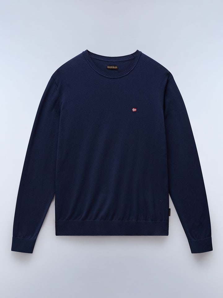NAPAPIJRY Pullover "Decatur 5" in Dunkelblau - 64% | Größe XL | Herren-plussize