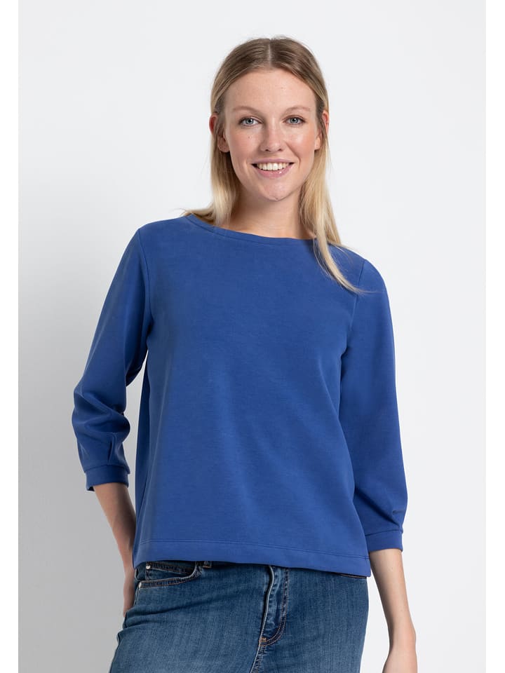 More & More Sweatshirt in Blau - 72% | Größe 40 | Damen-sweatshirts-jacken
